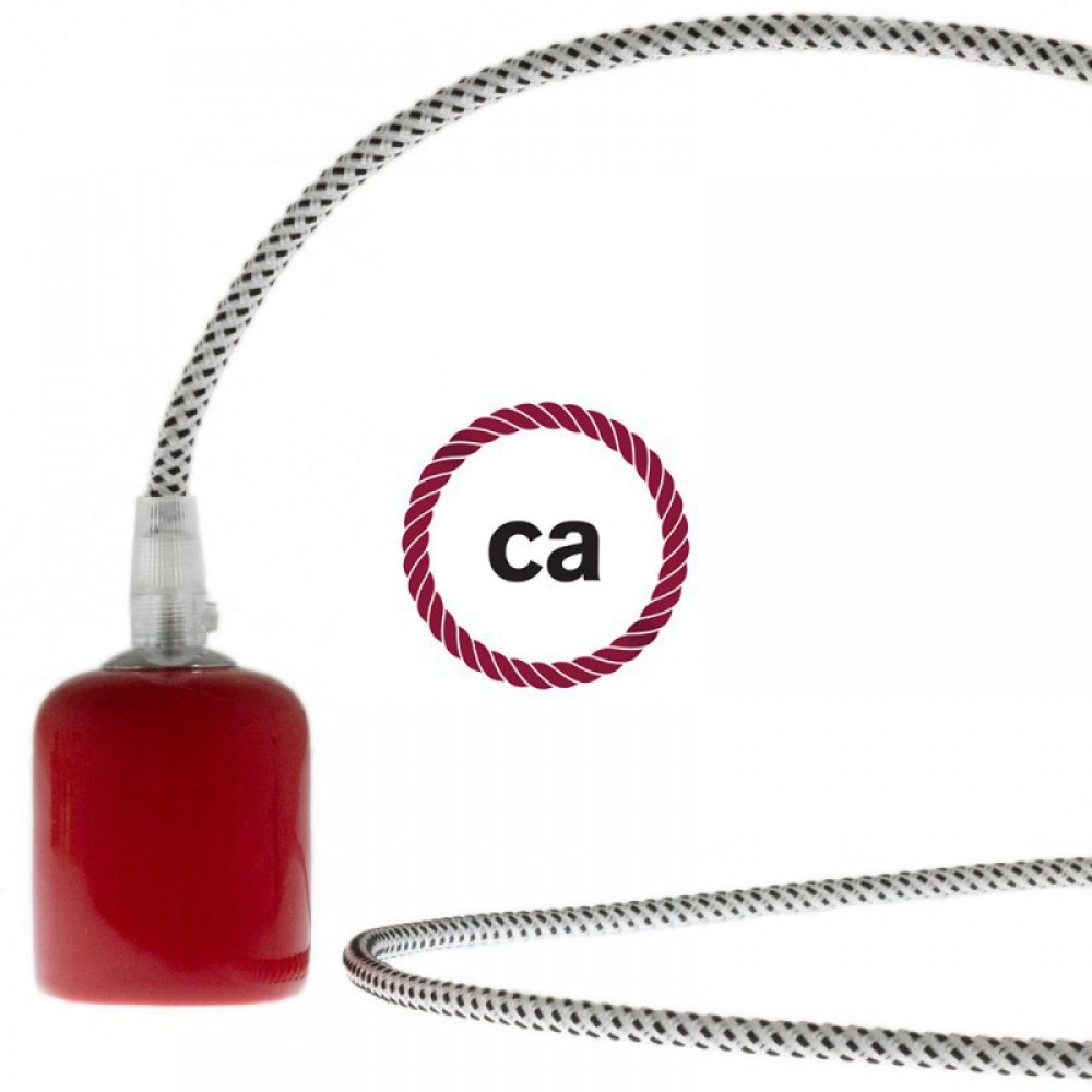 Στρογγυλό Υφασμάτινο Καλώδιο με 3D εφέ Stracciatella RT14 Creative Cables