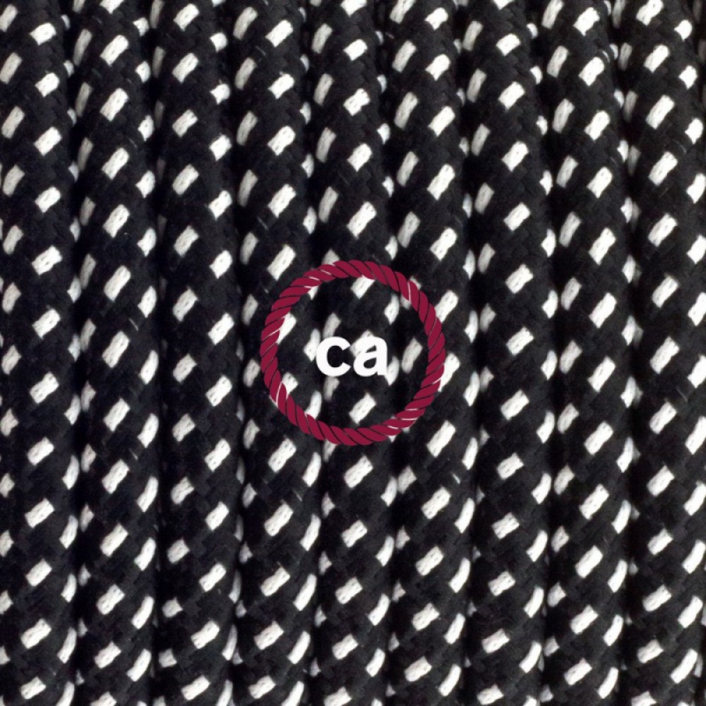 Στρογγυλό Υφασμάτινο καλώδιο με 3D εφέ Stars RT41 Creative Cables