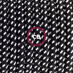 Στρογγυλό Υφασμάτινο καλώδιο με 3D εφέ Stars RT41 Creative Cables