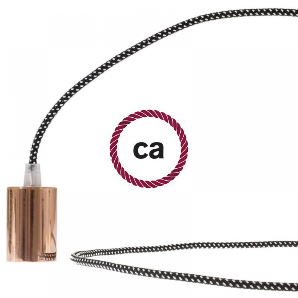 Στρογγυλό Υφασμάτινο καλώδιο με 3D εφέ Stars RT41 Creative Cables