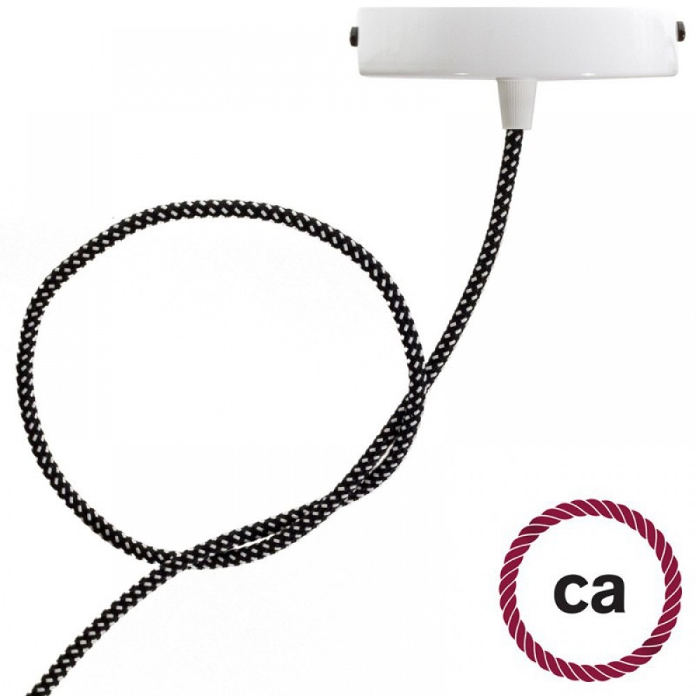 Στρογγυλό Υφασμάτινο καλώδιο με 3D εφέ Stars RT41 Creative Cables