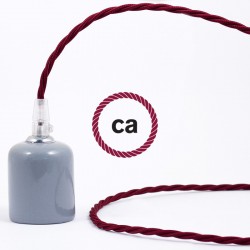 Στριφτό Υφασμάτινο Καλώδιο TM19 - Μπορντό Creative Cables