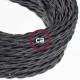 Στριφτό Υφασμάτινο Καλώδιο TM26 - Γραφίτης Creative Cables