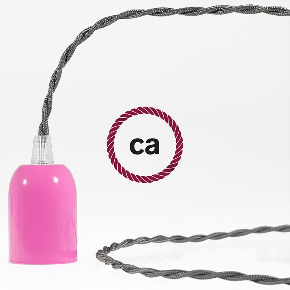 Στριφτό Υφασμάτινο Καλώδιο TM26 - Γραφίτης Creative Cables