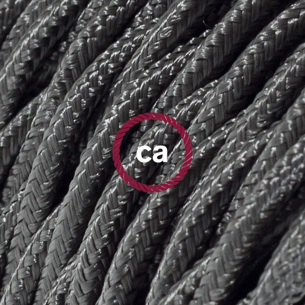 Στριφτό Υφασμάτινο Καλώδιο TM26 - Γραφίτης Creative Cables