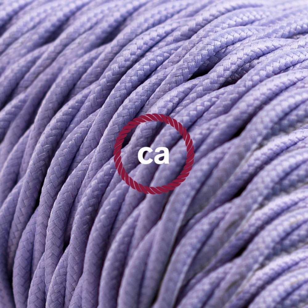 Στριφτό Υφασμάτινο Καλώδιο TM07 - Λιλά Creative Cables