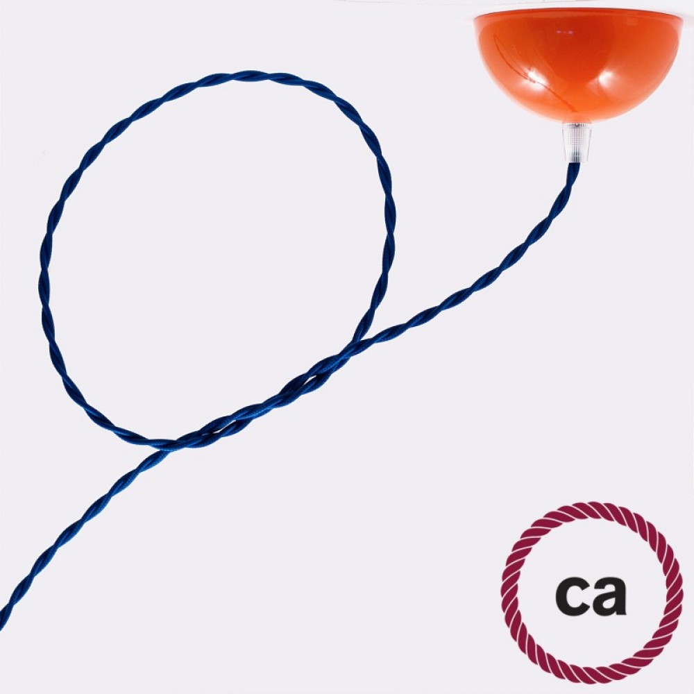 Στριφτό Υφασμάτινο Καλώδιο TM12 - Μπλε Creative Cables