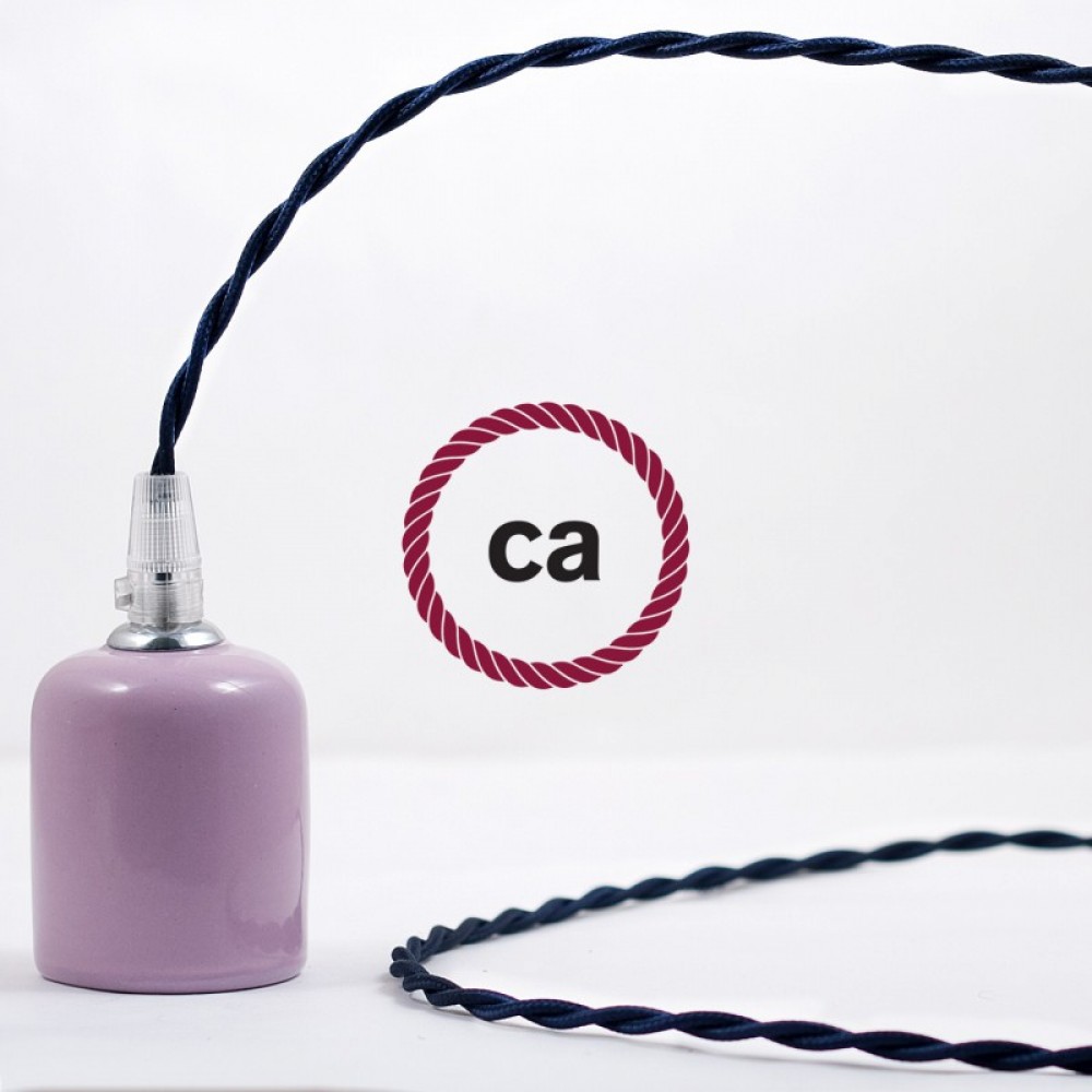 Στριφτό Υφασμάτινο Καλώδιο TM20 - Πολύ Σκούρο Μπλε Creative Cables