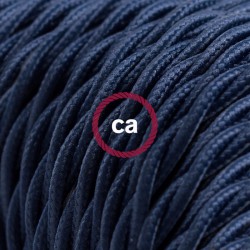 Στριφτό Υφασμάτινο Καλώδιο TM20 - Πολύ Σκούρο Μπλε Creative Cables