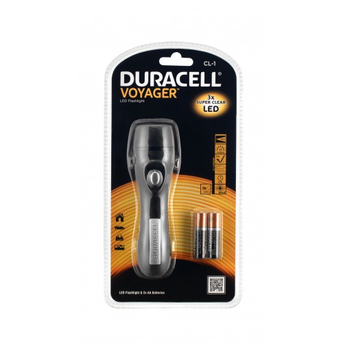 LED Φακός Χειρός 25Lm Μαζί Με Μπαταρίες Duracell 3xAA CL-1 DURACELL