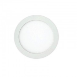 6W LED Slim Panel Χωνευτό Φ120 120° Λευκό Eurolamp Ουδέτερο Λευκό 4000K
