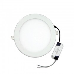 20W LED Slim Panel Χωνευτό Φ225 120° Λευκό Eurolamp Ουδέτερο Λευκό 4000K