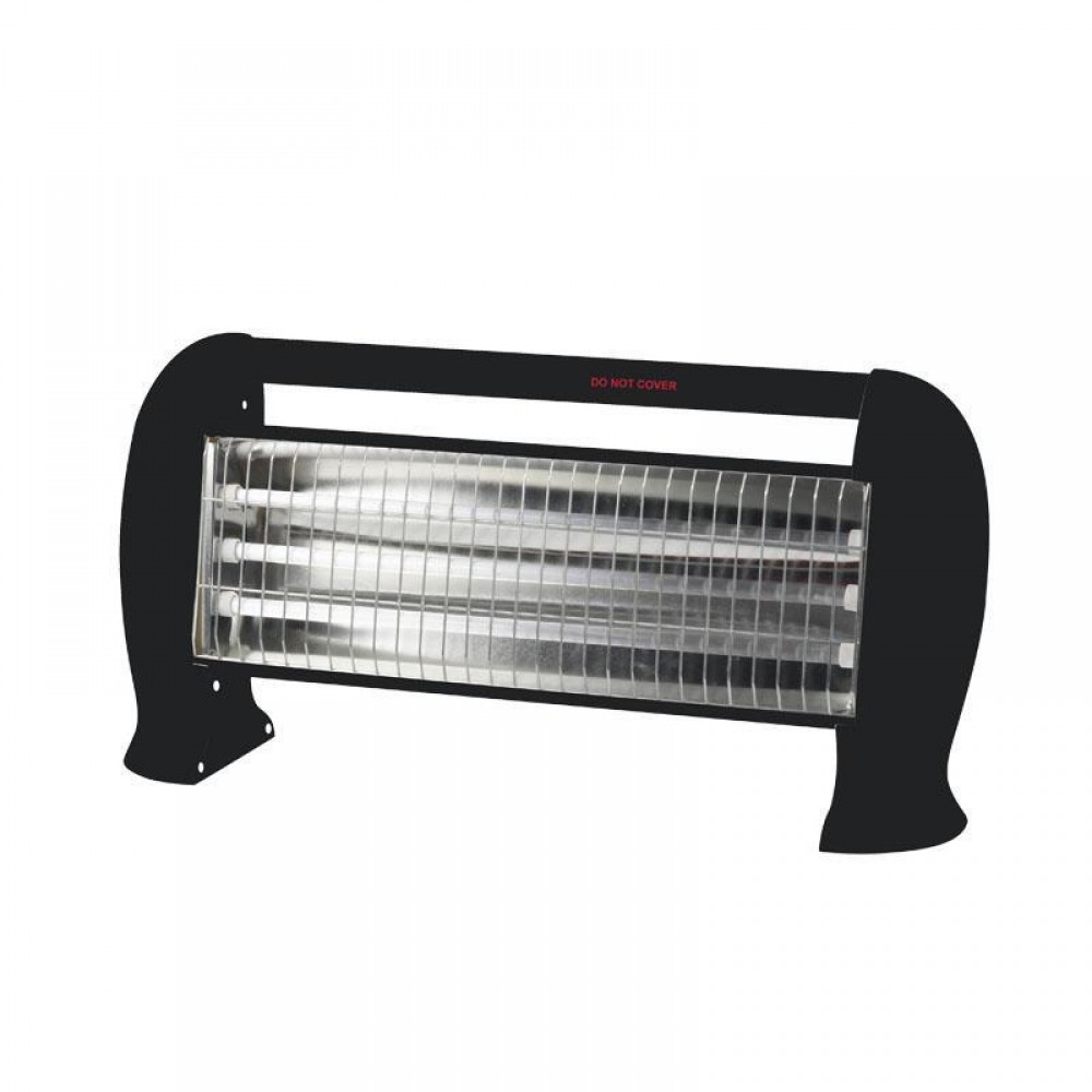 Θερμάστρα Χαλαζία 1200W Μαύρο - Eurolamp 