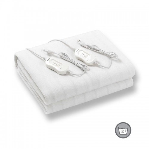 Ηλεκτρική Διπλή Κουβέρτα 160x140cm Με 2 Χειριστήρια 3 Θέσεων Πλενόμενη - Eurolamp 