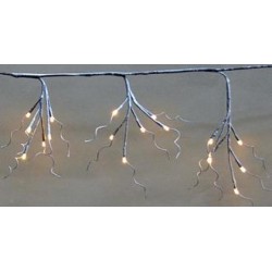 Χιονισμένο Κλαδί Με 48 LED Θερμά Λευκά 150cm Magic Christmas