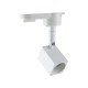 Φωτιστικό Ράγας Τετράγωνο Μονοφασικό 2 Καλωδίων  Για GU10 Σε Λευκό ή Μαύρο Eurolamp