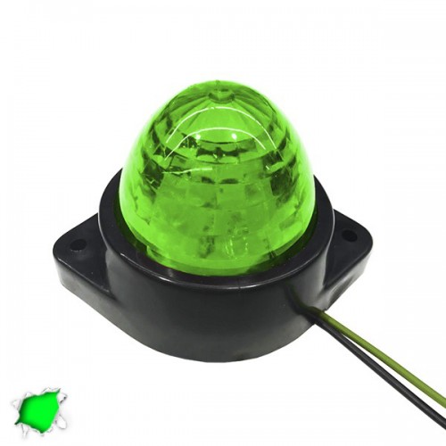 LED Πλευρικά Φώτα Όγκου Φορτηγών BULLET IP66 6 SMD 24 Volt Πράσινο GloboStar