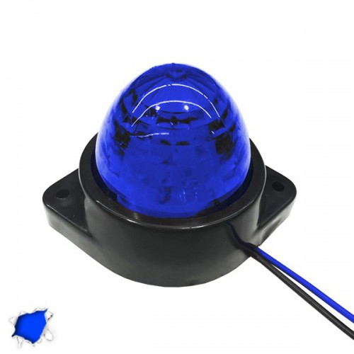 LED Πλευρικά Φώτα Όγκου Φορτηγών BULLET IP66 6 SMD 24 Volt Μπλε GloboStar