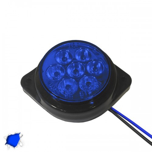 LED Πλευρικά Φώτα Όγκου Φορτηγών BULLET IP66 7 SMD 24 Volt Μπλε GloboStar