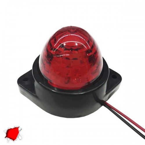 LED Πλευρικά Φώτα Όγκου Φορτηγών BULLET IP66 6 SMD 24 Volt Κόκκινο GloboStar