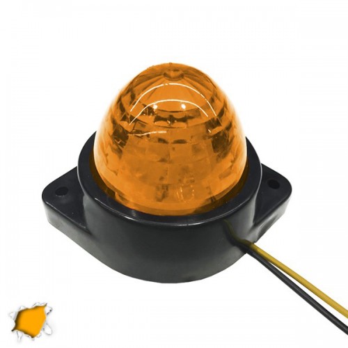 LED Πλευρικά Φώτα Όγκου Φορτηγών BULLET IP66 6 SMD 24 Volt Πορτοκαλί GloboStar