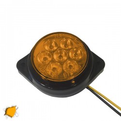 LED Πλευρικά Φώτα Όγκου Φορτηγών BULLET IP66 7 SMD 24 Volt Πορτοκαλί GloboStar