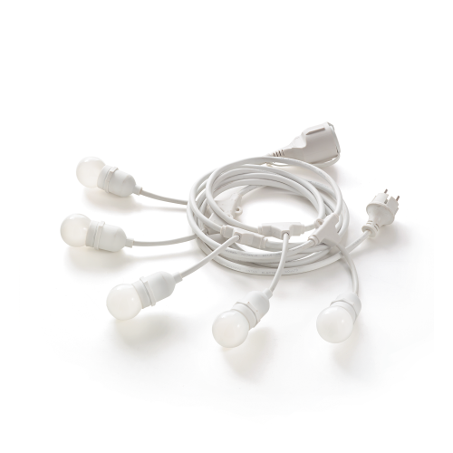 Γιρλάντα Λευκή Εξωτερικού Χώρου IP44 5XE27 FIESTA SP5 IDEAL LUX