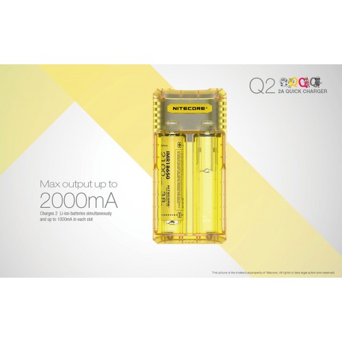 Φορτιστής NITECORE Q2 Quick charger 2A Σε Διάφορα Χρώματα