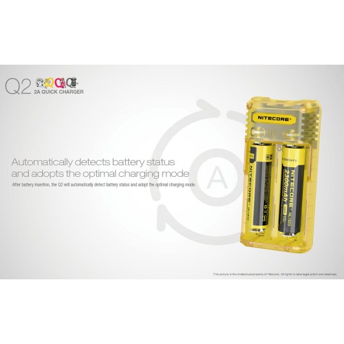 Φορτιστής NITECORE Q2 Quick charger 2A Σε Διάφορα Χρώματα