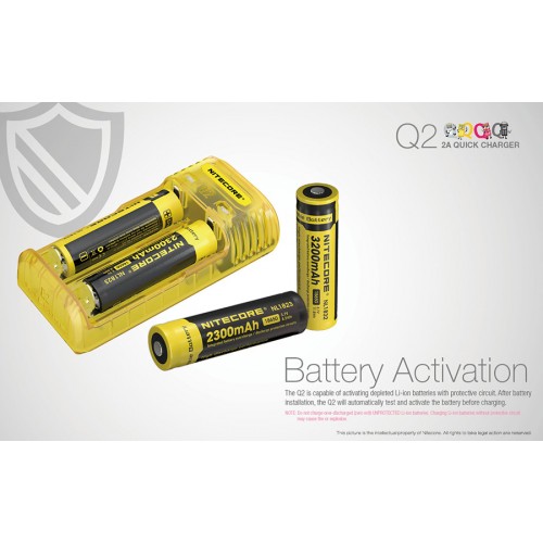 Φορτιστής NITECORE Q2 Quick charger 2A Σε Διάφορα Χρώματα