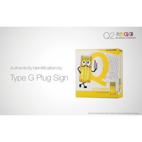 Φορτιστής NITECORE Q2 Quick charger 2A Σε Διάφορα Χρώματα