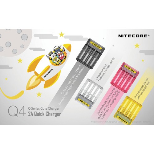 Φορτιστής NITECORE Q4 Quick charger 2A Σε Διάφορα Χρωματα