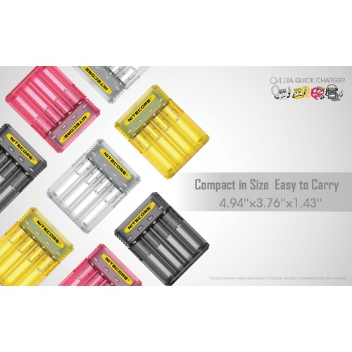 Φορτιστής NITECORE Q4 Quick charger 2A Σε Διάφορα Χρωματα
