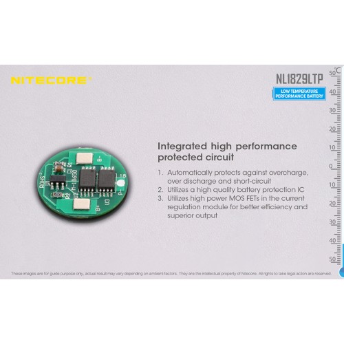 Μπαταρία NITECORE 18650, NL1829LTP