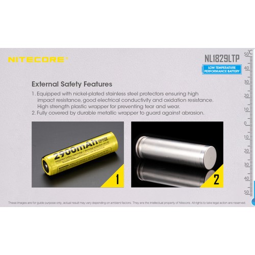 Μπαταρία NITECORE 18650, NL1829LTP