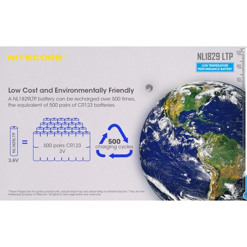 Μπαταρία NITECORE 18650, NL1829LTP