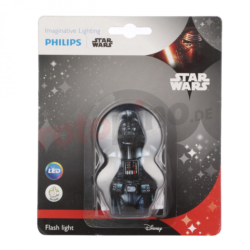 Star Wars Darth Vader Παιδικός Φακός LED 0.3W Philips