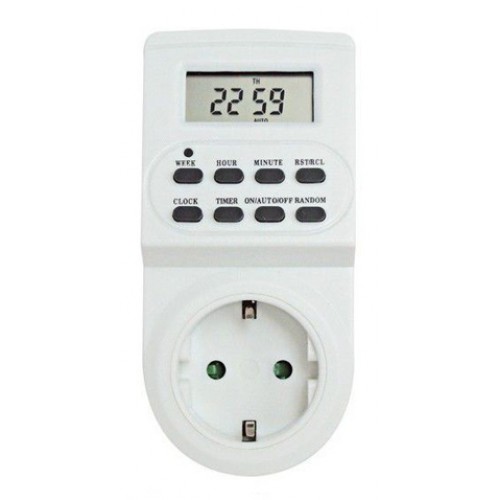 Ψηφιακός Χρονοδιακόπτης Πρίζας Ημερήσιος / Εβδομαδιαίος TGE-2A TOP ELECTRONIC