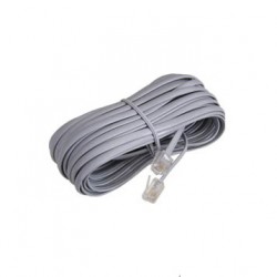 Τηλεφωνικό Καλώδιο Προέκτασης 6P4C 10.0m T205-64 (202) Σε Διάφορα Χρώματα TOP ELECTRONIC