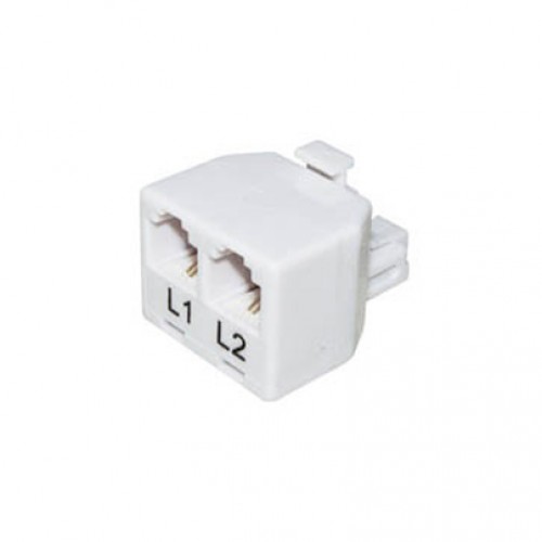 Τηλεφωνικό Adaptor Αρσενικό/Τηλεφωνικές Γραμμές 6P2C X2 T201-02 (303) TOP ELECTRONIC