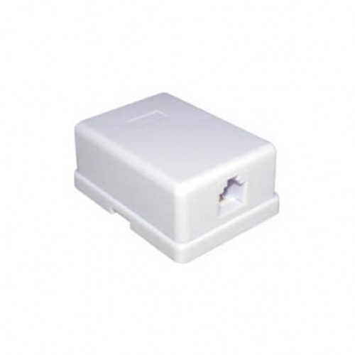 Πρίζα Τηλεφωνική Εξωτερική 6P4C Αυτοκόλλητη Μικρή T201-01 (321) TOP ELECTRONIC