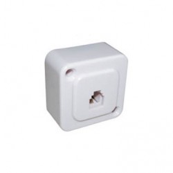 Πρίζα Τηλεφωνική Εξωτερική Βιδωτή Μικρή 6P4C T201-06 (309) TOP ELECTRONIC