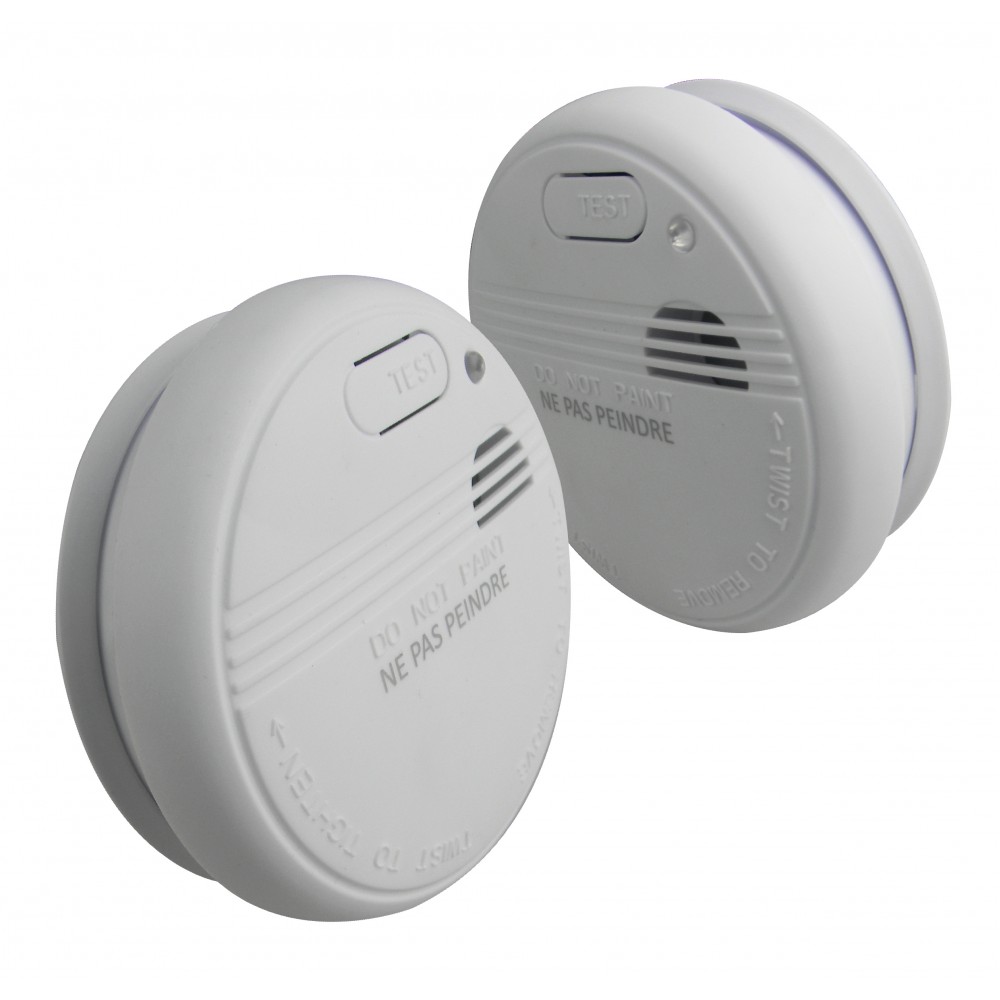 Ανιχνευτής Καπνού Μπαταρίας Με Ήχο Λευκός Φ100mm Universe