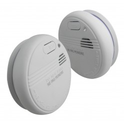 Ανιχνευτής Καπνού Μπαταρίας Με Ήχο Λευκός Φ100mm Universe