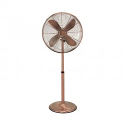 Ανεμιστήρας Δαπέδου Φ40 50W 3 Επίπεδα Ταχύτητας Σε Χάλκινο Χρώμα Eurolamp