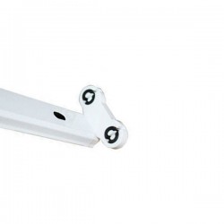 Φωτιστικό Κενό Slim Για LED TUBE 2x0.60m EUROLAMP