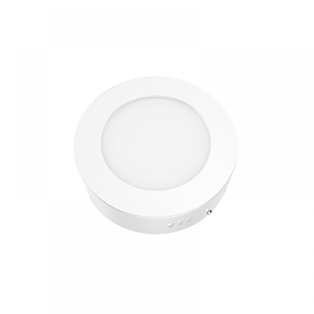 Φωτιστικό Οροφής Slim Panel Λευκό Στρογγυλό LED SMD ARCA 6W 120° Aca