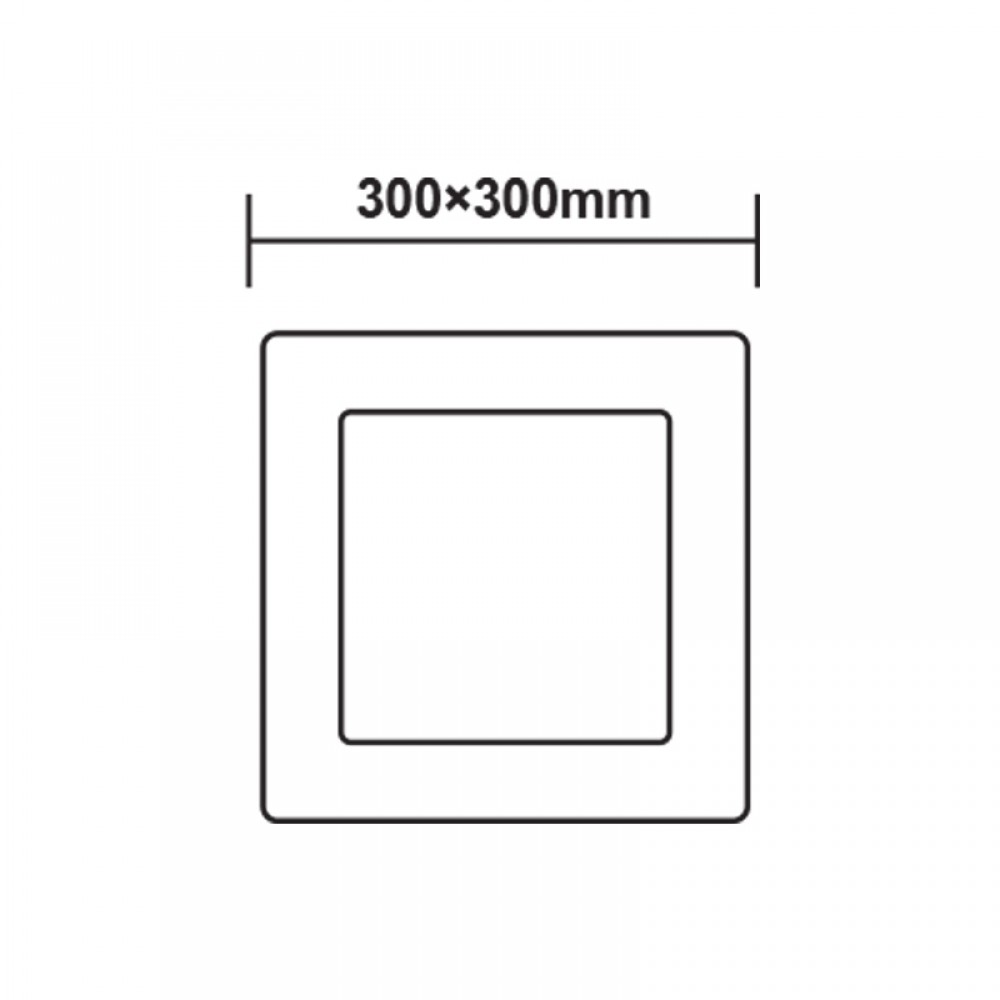 Φωτιστικό Οροφής Slim Panel Λευκό Τετράγωνο LED SMD ARCA 24W 120° Aca