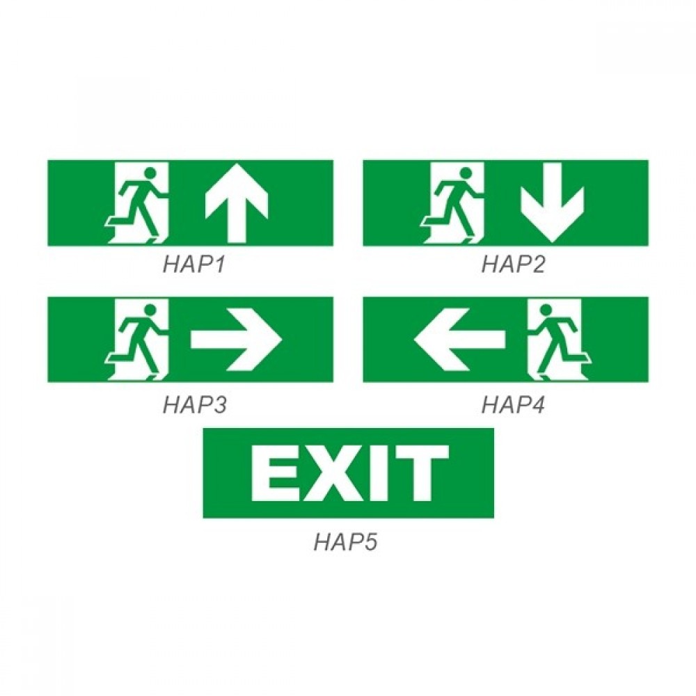 Αυτοκόλλητα Για Φωτιστικά Ασφαλείας HAPES Aca