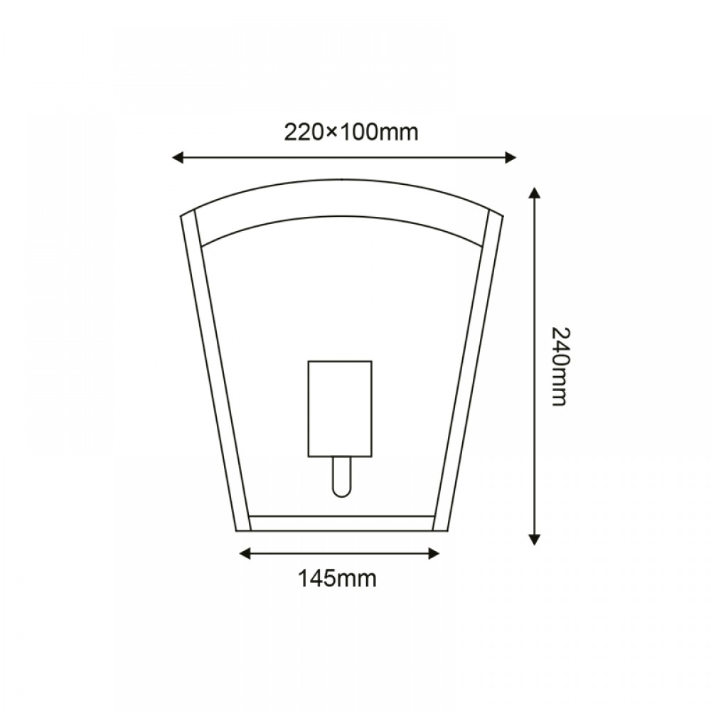 Επιτοίχιο Φωτιστικό Εξωτερικού Χώρου Σε Γκρί 24cm 1x E27 IP44 CELIA Aca